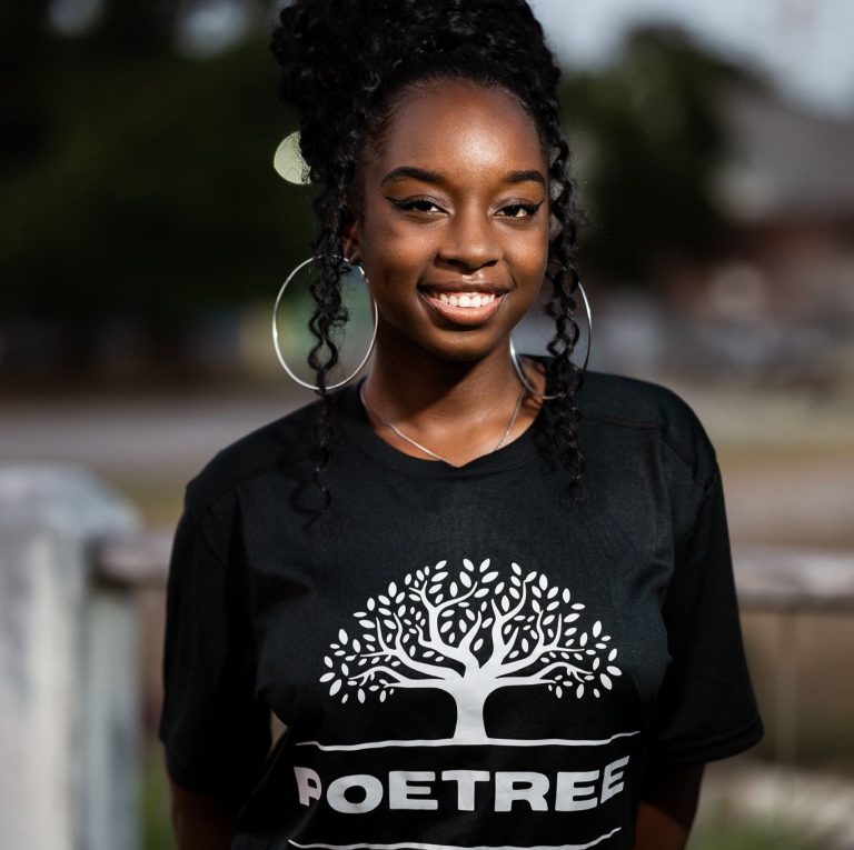 Ashley Serieux celebrates her poem reaching 200,000 views on TikTok