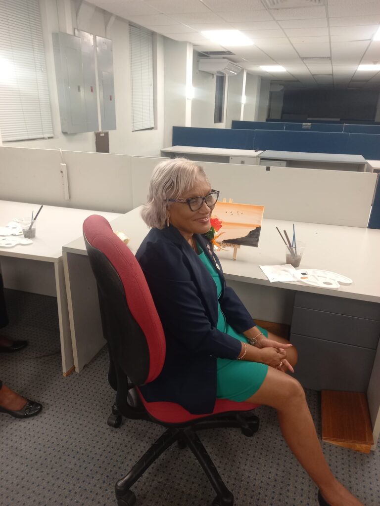 President of the Barbados Nurses Association (BNA) Dr Fay Parris, came to support.